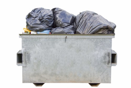Commercial waste removal services in Bow